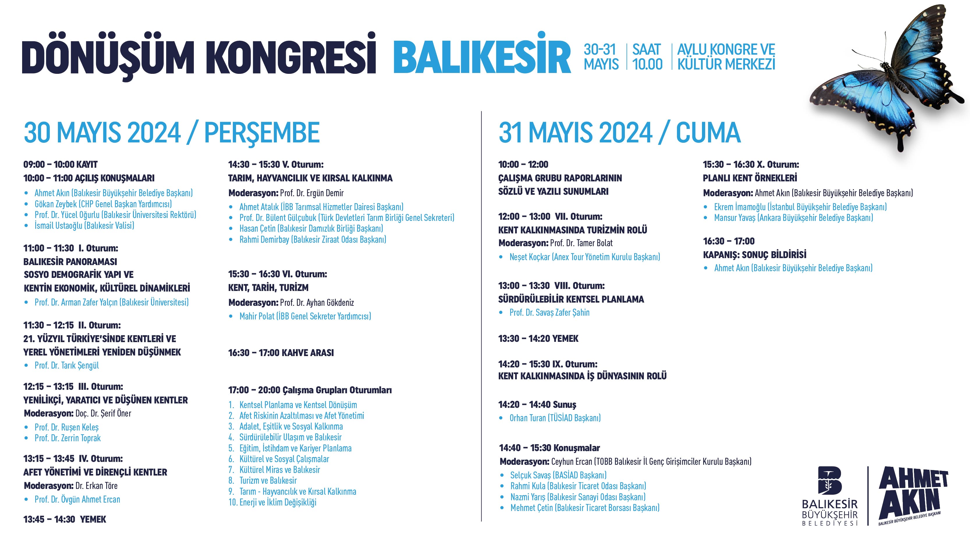 Balıkesir’de 2 gün sürecek Dönüşüm Kongresi yarın başlıyor